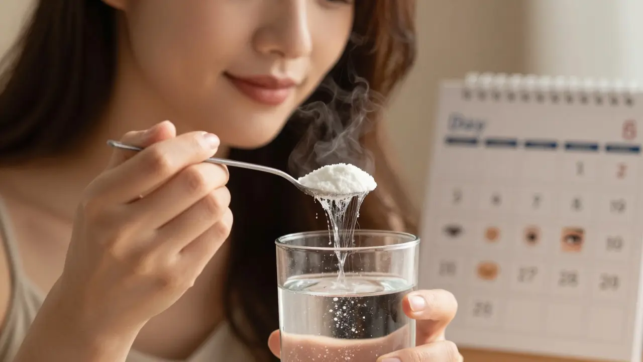 Rybí kolagen se rozpouští ve vodě, z něj vyrůstají světelné vlákna spojující ruce s obličejem.