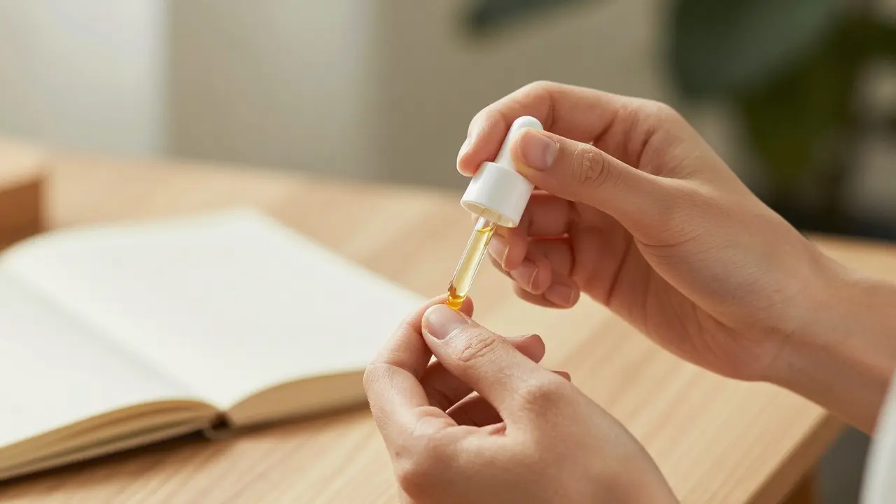 Péče o kutikuly a růst nehtů při teplém slunečním svitu.