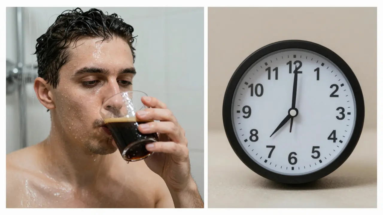 Káva a sprcha nepomáhají při střízlivění, pouze čas
