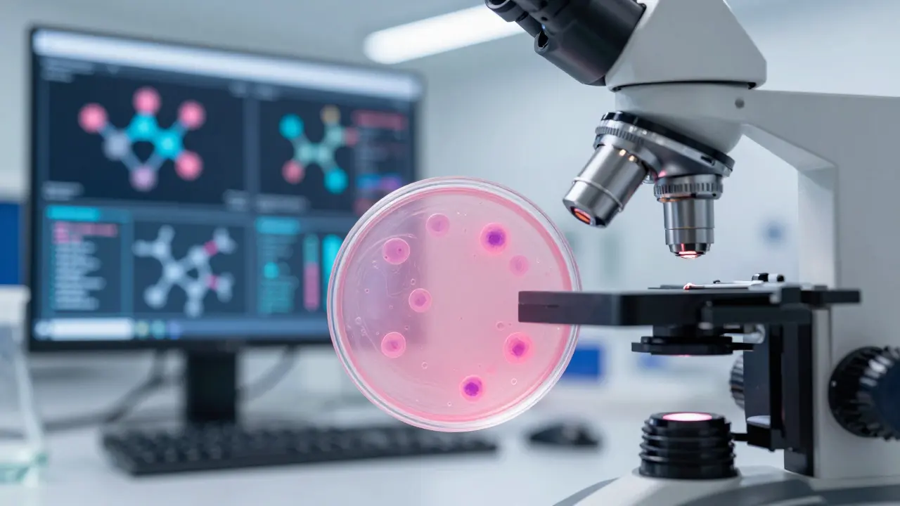 Laboratoř s buňkami v kultuře a počítačovými modely pro testování