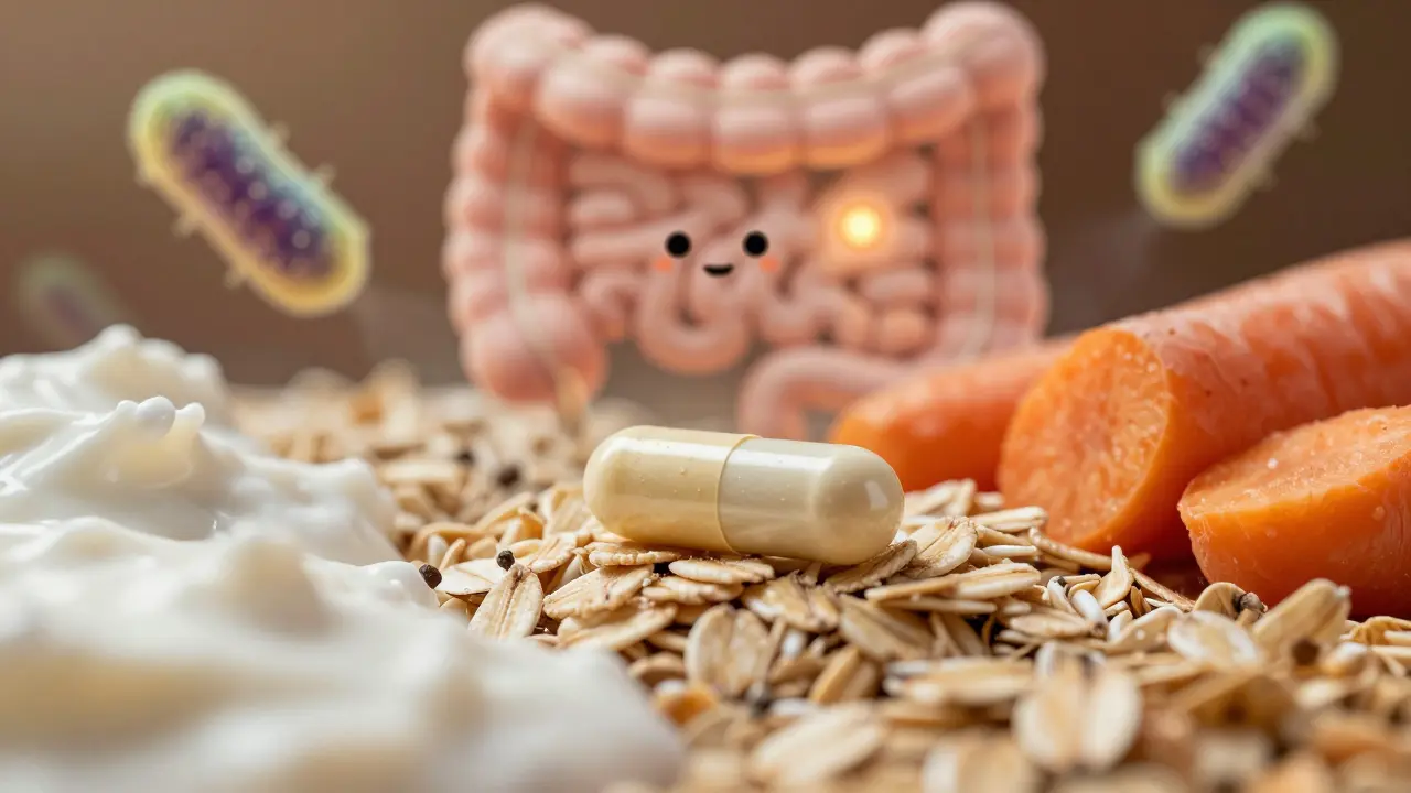 Probiotika a přírodní potraviny pro obnovu střevní mikroflóry